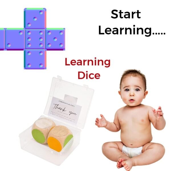 Toodles Learnings Touch Feel Dice Skill Developmental Kids Learning Toy for 0.6 to 3 Year's Kid - for Gifting - Image 2