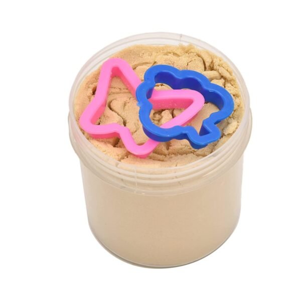 Toodles Learnings Kinetic Sand Activity Play Set Natural Kinetic Sand Play Set Beach Kit for Kids, Craft Art Soft Sand Clay Toys for Kids, Boys & Girls with Mould Toys - Image 2