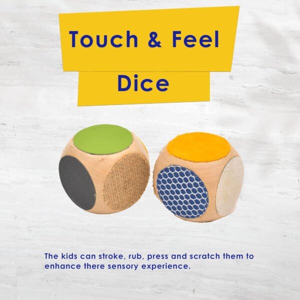 Toodles Learnings Touch Feel Dice Skill Developmental Kids Learning Toy for 0.6 to 3 Year's Kid - for Gifting - Image 4