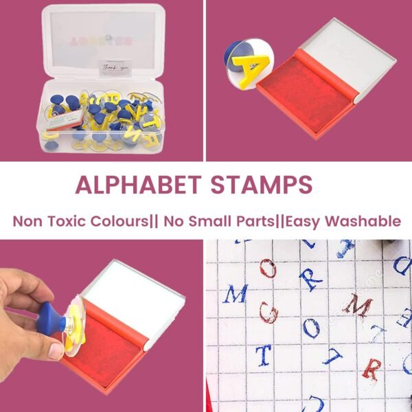 Toodles Learnings Big Letter Stamps Skill Developmental Kids Learning Toys for Kids (Big Letter Stamps Skill) - Image 7