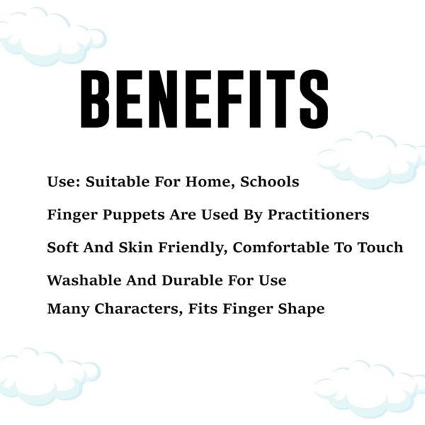 Toodles Learning Animal Hand Glove Puppet Set - 5 Adorable Puppets for Kids' Imaginative Play and Learning - Image 3