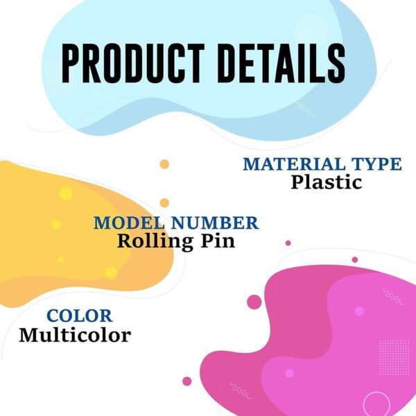 Toodles Learnings Rolling Pin and Plastic Chakla Belan Chapati Maker for Kids Ages 3 and Up Educational Activities Toy for Pretend Play Cooking and Motor Skill Development - Image 5