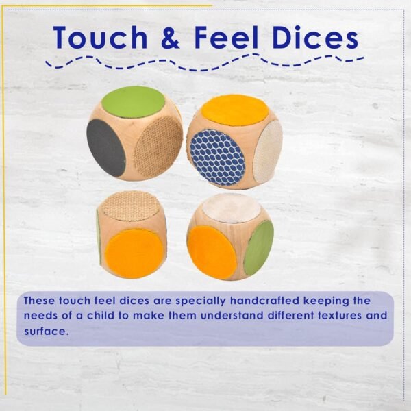 Toodles Learnings Touch Feel Dice Skill Developmental Kids Learning Toy for 0.6 to 3 Year's Kid - for Gifting - Image 3