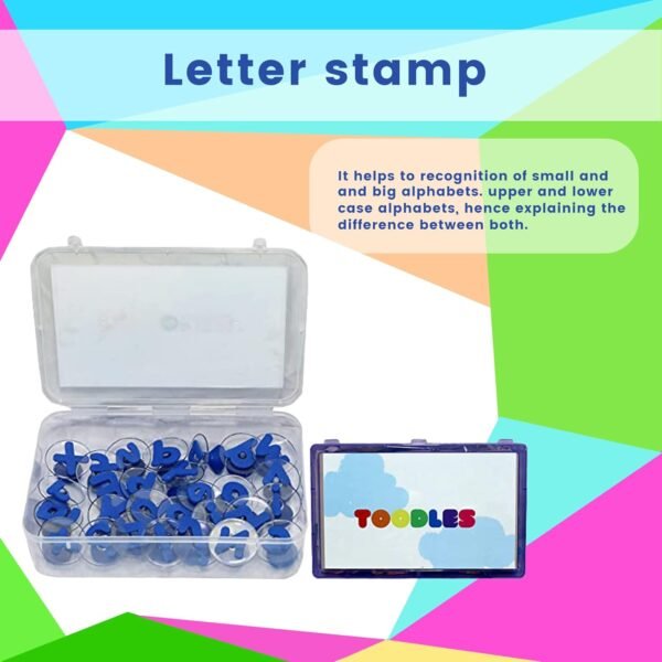 Toodles Learnings Small Letter Stamps Skill Developmental Kids Learning Toys for Kids (Small Letter Stamps Skill) - Image 4