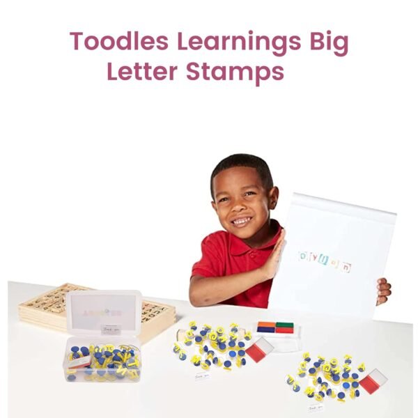 Toodles Learnings Big Letter Stamps Skill Developmental Kids Learning Toys for Kids (Big Letter Stamps Skill) - Image 5