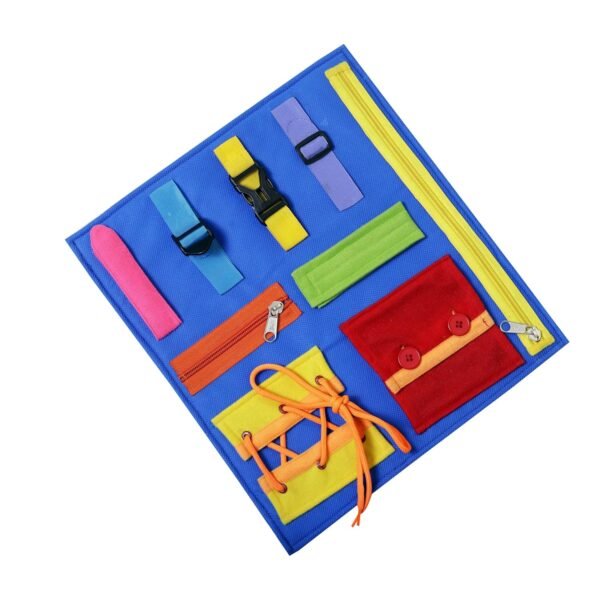 Toodles Learnings Fine Motor Skills Toy with Zippers & Buckles Develop Fine for Kids (2-5 Years) Multicolor - Image 6