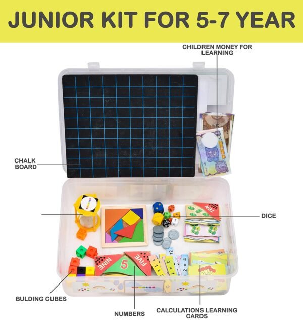 Toodles Learnings Junior Math Kit Specially for Kid and Skill Developmental Kids Toy for 1 to 10 Year's Kid - for Gifting - Image 4