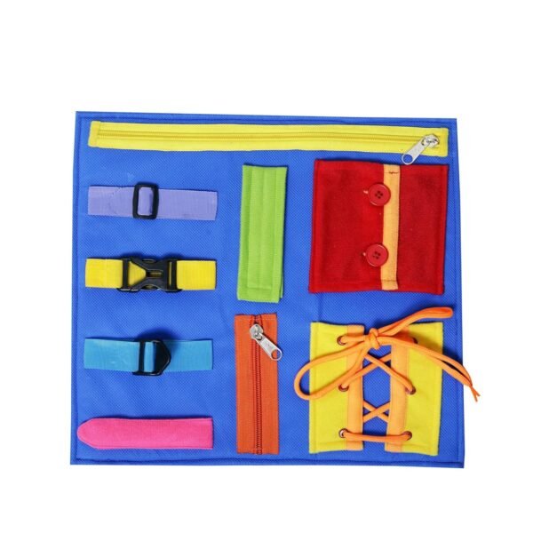 Toodles Learnings Fine Motor Skills Toy with Zippers & Buckles Develop Fine for Kids (2-5 Years) Multicolor