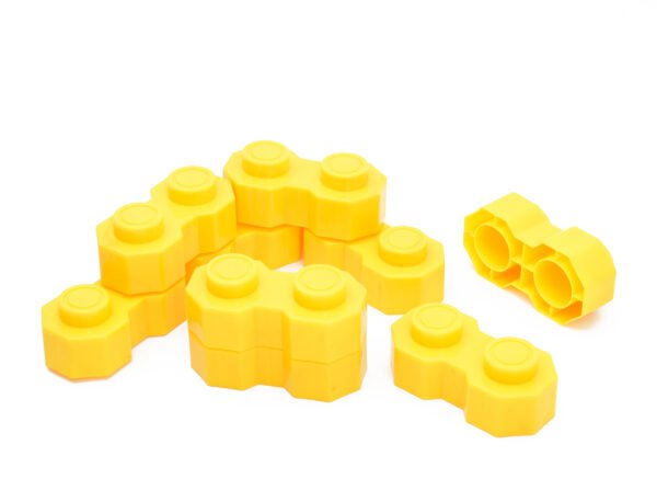 TOODLES Learning Big Sized Blocks Set - A Yellow Building and Construction Toy for Boys and Girls, Perfect for Creative Play and Learning (Blue) - Image 2