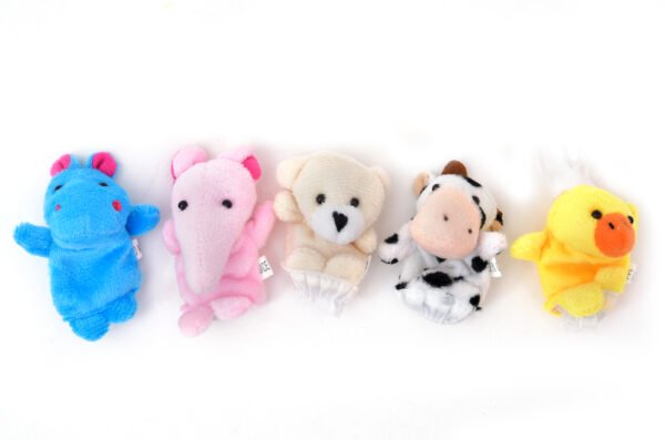 Toodles Learning Animals Finger Puppet Toy - 5 Pieces Soft Toy Assortment Multicolor for Perfect Imaginative Play and Early Learning - Image 4