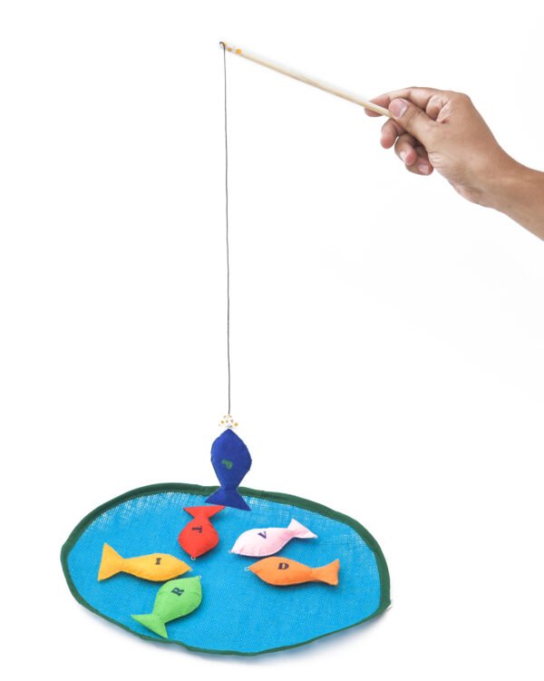 TOODLES Learning Fishing Game for Kids - Fish-Shaped Pond Board Game with 6 Fishes and - Fun and Educational Indoor Toy for Boys and Girls - Image 4