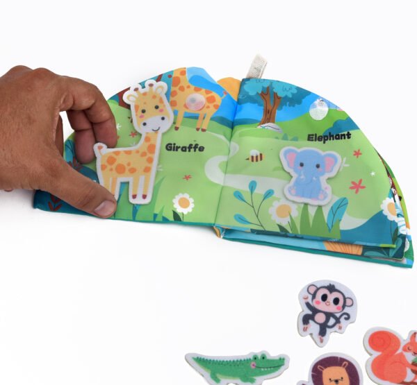 TOODLES Animal Pals Soft Toy and Book Set - 6 Adorable Figures Including Monkey, Elephant, Lion, Crocodile, and Squirrel - Image 2