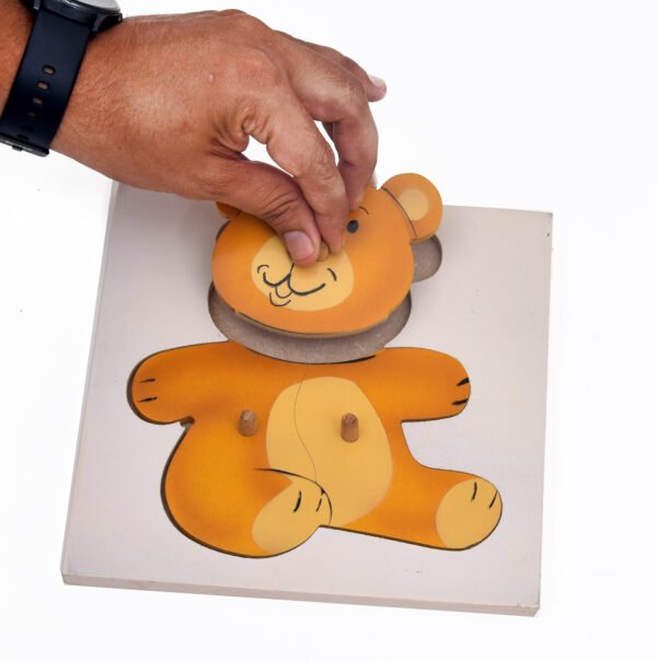 TOODLES Wooden Bear Family Mix-and-Match Puzzle - Image 3