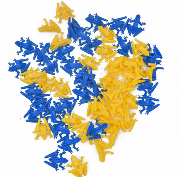 TOODLES Plastic Toy Frog Figures Set - Blue and Yellow Frogs with Moulding Machine for Creative Play - Image 6
